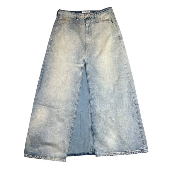 Free People We The Free Come As You Are Maxi Denim Skirt Womens Size 12 - Picture 2 of 16